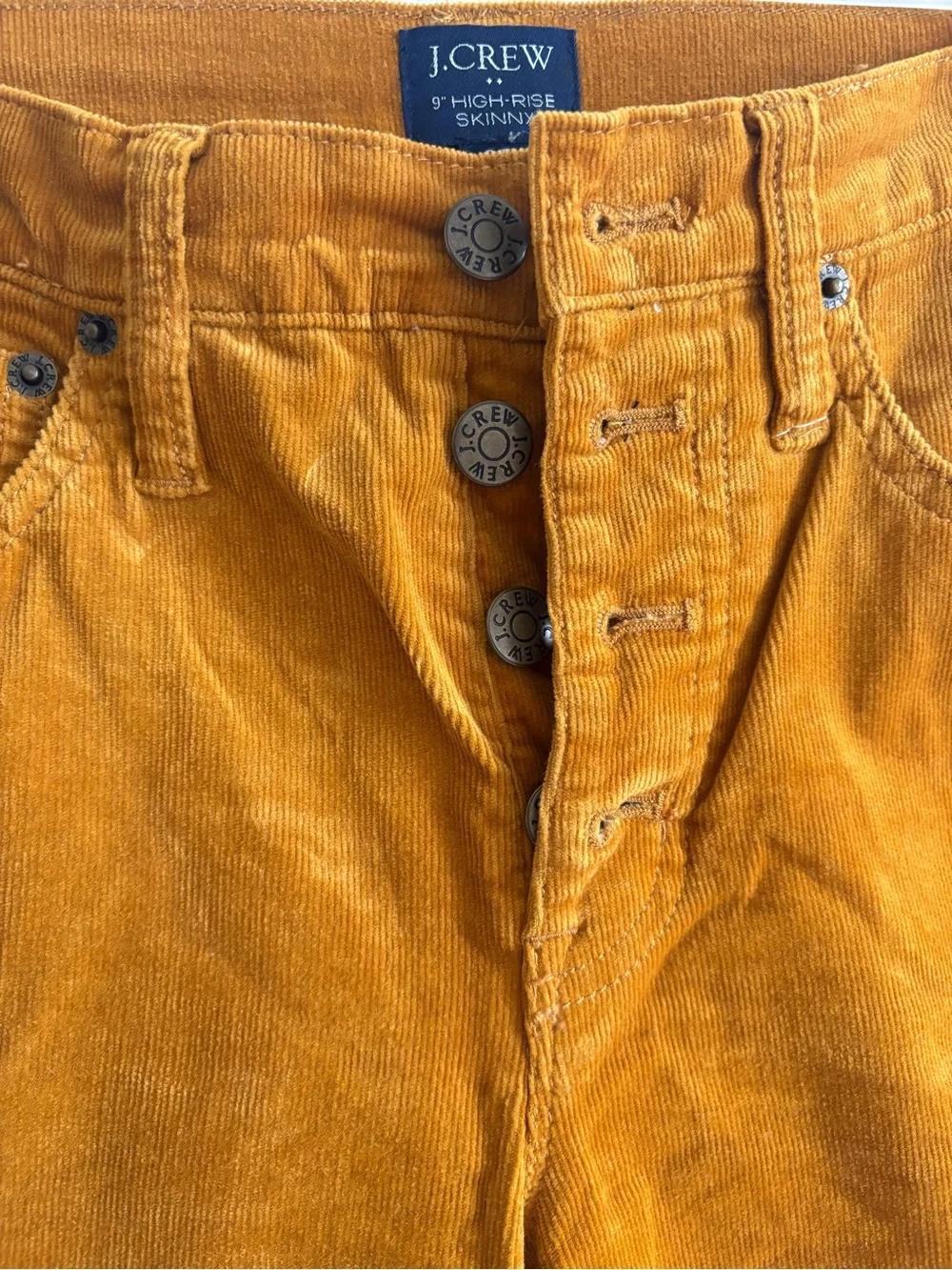 J. Crew woman’s Corduroy Pants in Mustard Brown